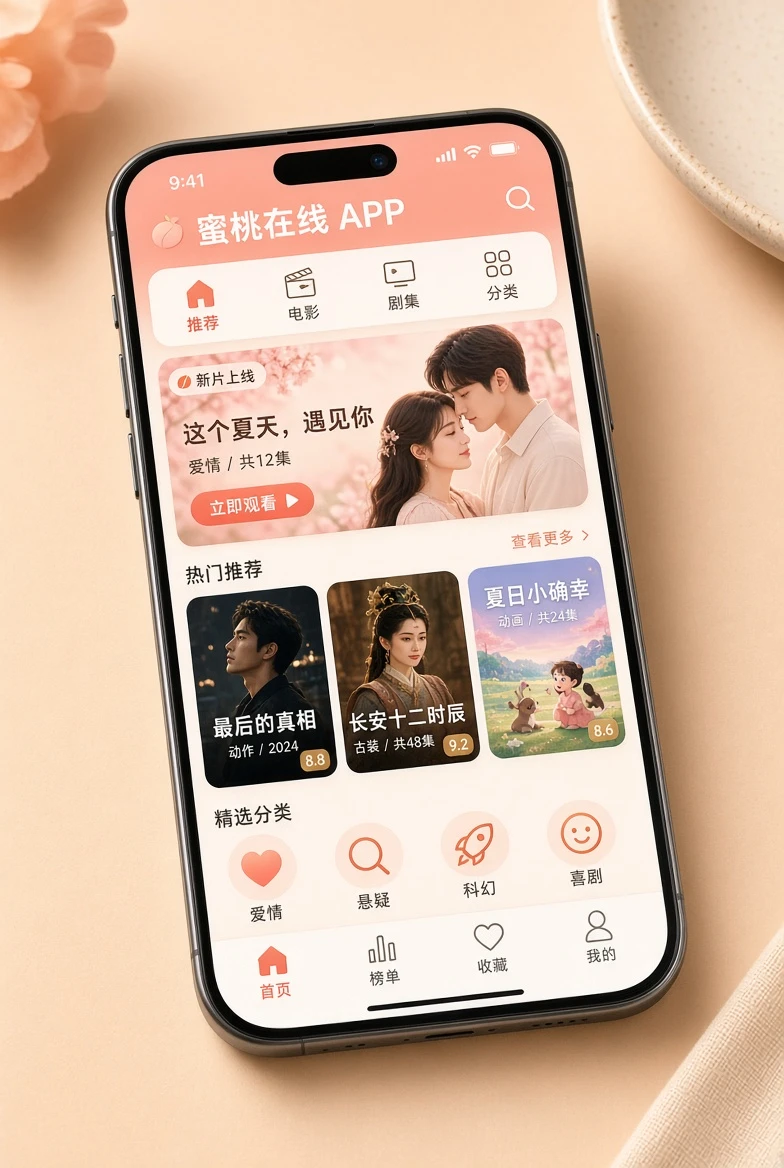 移动浏览的主题阅读画面